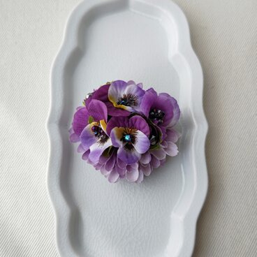 pansy corsage