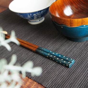 星踊る夜空のお箸　青２１ｃｍ