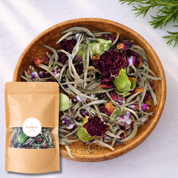 綻香｜カーネーション×白茶の花茶｜低カフェイン｜やさしく香る一杯｜茶葉カスタム対応｜KAHKEI 花馨