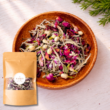 花霞｜薔薇×ハイビスカス×白茶の花茶｜低カフェイン｜淡く霞む余韻｜茶葉カスタム対応｜KAHKEI 花馨