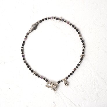 -Charoite・Spinel・Silver- bracelet