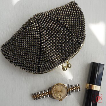 ばあば ⧉ ガラスビーズの格別なさらに大きめがま口（Belle・2193）