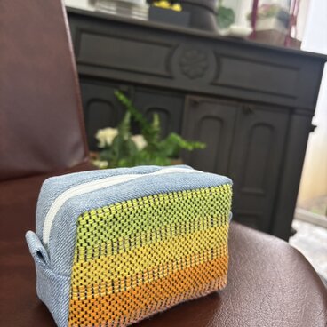 さをり織り⭐︎ボックスポーチ