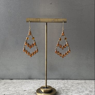 Vintage 90s-00s USA retro brown bijou classical pierces