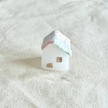 おかえり | 手作りガラス×草木染めの小さなオブジェ | 心を包む帰る場所ギフト