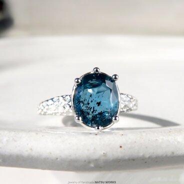 モス カイヤナイト リング / blue Moss Kyanite Ring 233