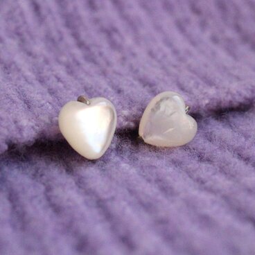 白蝶貝♡　Yピアス　Silver／14KGF／K10／K18