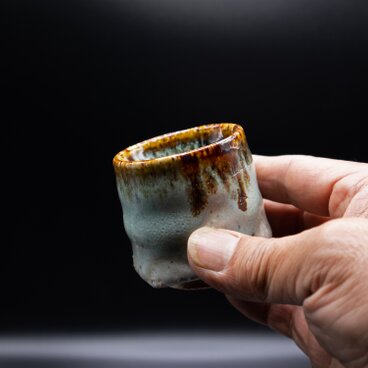 淡雪窯変26 角ぐい吞み