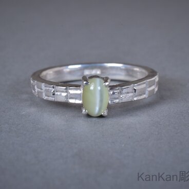 クリソベリルキャッツアイのリング