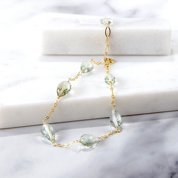 清翠 ― プラジオライト ステーションブレスレット14kgf