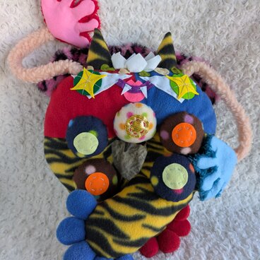 【受注製作】節分のくびまくら 『鬼おっぱいまん』