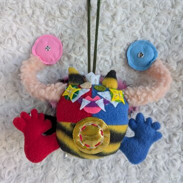 【受注製作】節分のにぎりまくら『鬼おっぱいまんJr 』