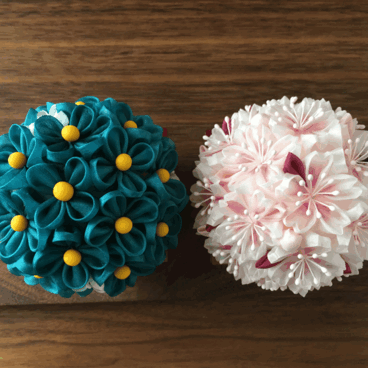 桜橘（朱色台）雛飾り