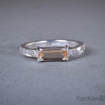 インペリアルトパーズのリング