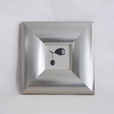 銅版画 "グミの実②"（ミニ額）