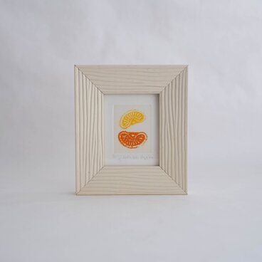 銅版画 "みかんあめ"（ミニ額）