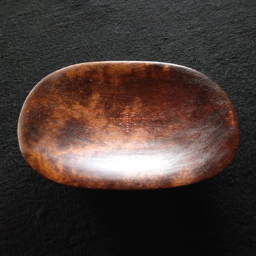 楕円拭き漆小皿(2枚組）