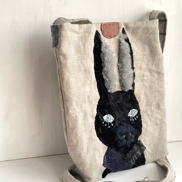 パッチワークうさぎショルダーバッグ