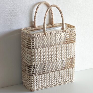 四角いトート・Ａ４縦（太縞ー）