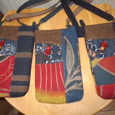 古布スマホショルダー