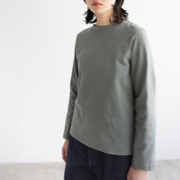 MVSコットン/センターバックロンティー/granite green/size1・2