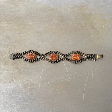 Vintage retro ethnic design chain bracelet