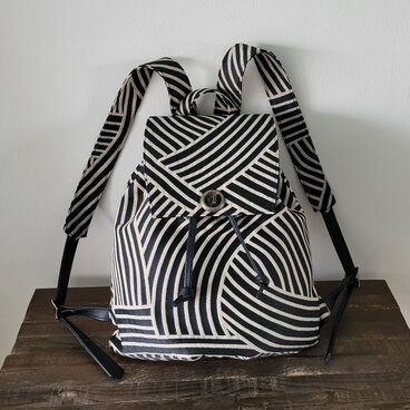 大胆なジャガード織りナップサック