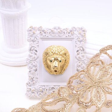 【D’ORLAN 】ライオンモチーフ ブローチ＊Lion Motif Brooch 1960s–1970s