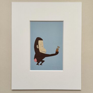 「元気がでるよ」切り紙原画作品