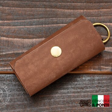 【イタリアンレザー】キーケース　ダークブラウン