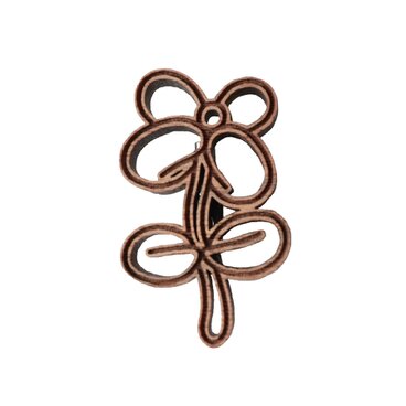 【木ｔｃｈ】クルミの木・ブローチ（ふくらみ咲く）