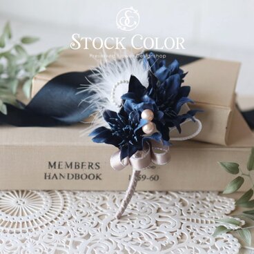 コサージュ ブローチ クレマチス No.071】ケース付き＊入園式 卒園式 入学式 卒業式 結婚式 フォーマル