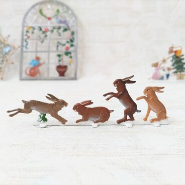 Wilhelm Schweizer｜うさぎ｜ヴィルヘルム・シュヴァイツァー｜すず飾り｜ピューター｜ドイツ