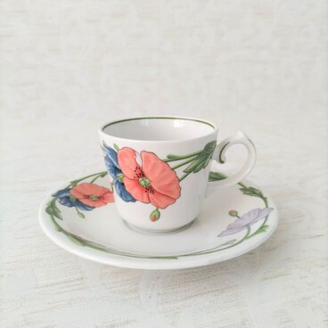 Villeroy & Boch｜AMAPOLA｜ビレロイ＆ボッホ｜アマポーラ｜カップ＆ソーサー｜ポピー｜ひなげし