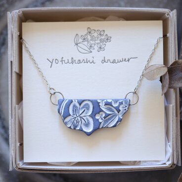 : : : 陶土の草花ネックレス : : : 1433