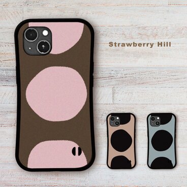 ドット 　耐衝撃 グリップケース iPhoneケース