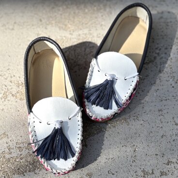 カモフラサイケ・タッセルモカシンシューズ・スリッポン・ローファー・オフシーン　MADE IN JAPAN