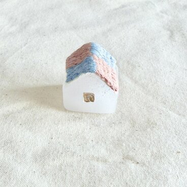 おかえり | 手作りガラス×草木染めの小さなオブジェ | 心を包む帰る場所ギフト