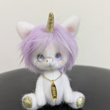 ハンドメイドぬいぐるみ☆Babyユニコーン☆Clearアイ