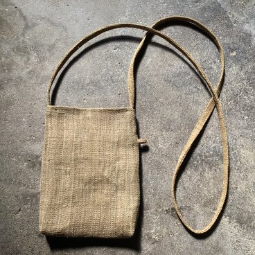 手績み麻布 - Japanese hemp shoulder bag