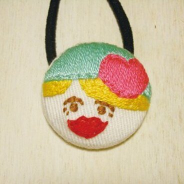 くるみボタンヘアゴム(小)