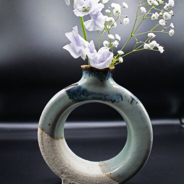 淡雪窯変26 穴あき花器 26sk01 華風情