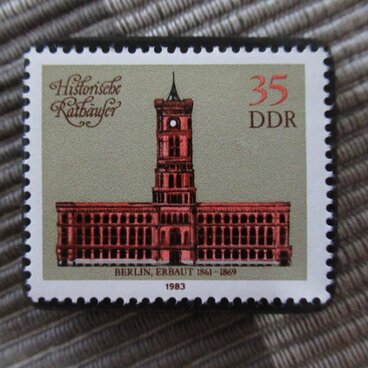 ドイツ　歴史建物切手ブローチ10829