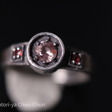 【完全新作】非加熱パパラチア＆パパラチアカラースピネル・能鷹リング【蓮鷹】