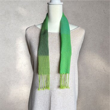 【手織り】綿糸のミニストール