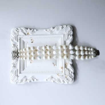 【アメリカ買付】マルチストランド パールブレスレット ＊Vintage Crafted Elegance1960s-1970s