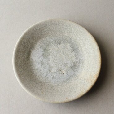 竹炭貫入　デザート皿