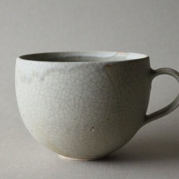 竹炭貫入　マグカップL  丸　2