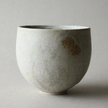 竹炭貫入　カップ　丸