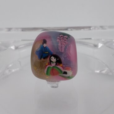 帯留め　源氏物語の世界